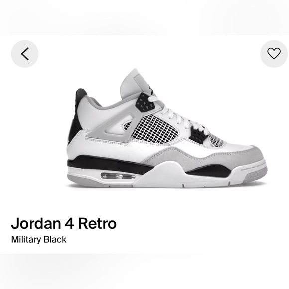 Jordan 4 Military Black